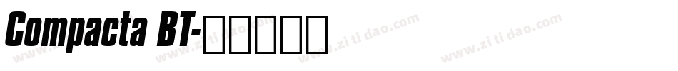 Compacta BT字体转换